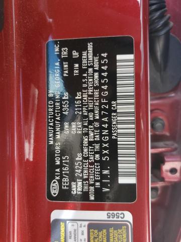 Photo 10 from auction – 2015 KIA OPTIMA EX with VIN 5XXGN4A72FG454454