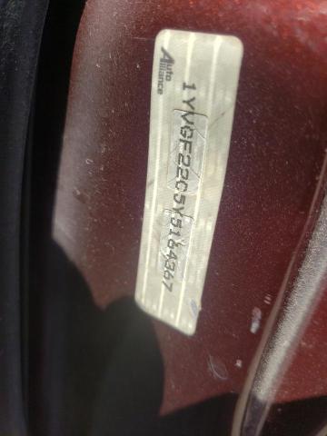 Photo 10 from auction – 2000 MAZDA 626 ES with VIN 1YVGF22C5Y5164367