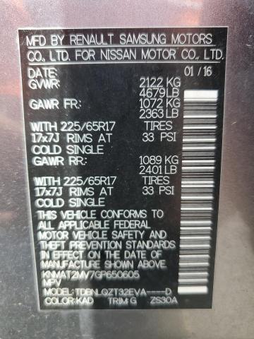 Photo 10 from auction – 2016 NISSAN ROGUE S with VIN KNMAT2MV7GP650605