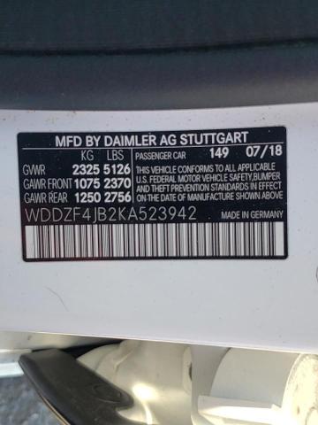 Photo 10 from auction – 2019 MERCEDES-BENZ E 300 with VIN WDDZF4JB2KA523942