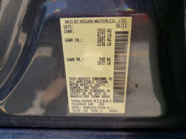Photo 10 from auction – 2013 NISSAN ALTIMA 2.5 with VIN 1N4AL3APXDC912685