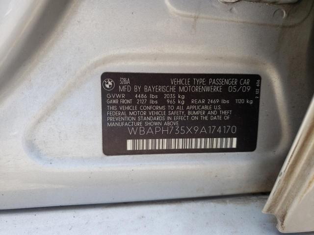 Photo 10 from auction – 2009 BMW 328 I with VIN WBAPH735X9A174170