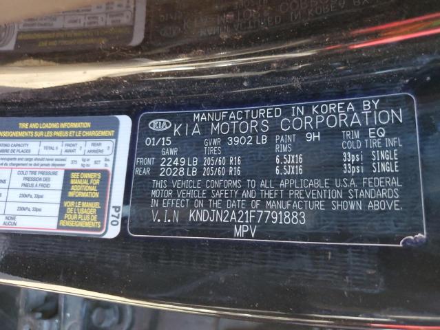 Photo 10 from auction – 2015 KIA SOUL with VIN KNDJN2A21F7791883