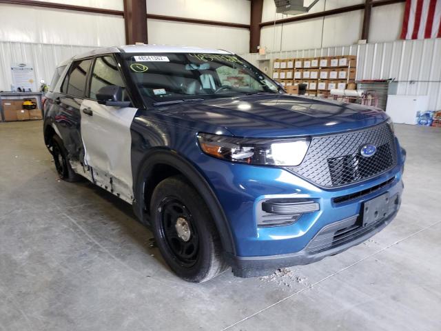 FORD EXPLORER P 2021 with VIN 1FM5K8ABXMGA43249 - Photo from auction