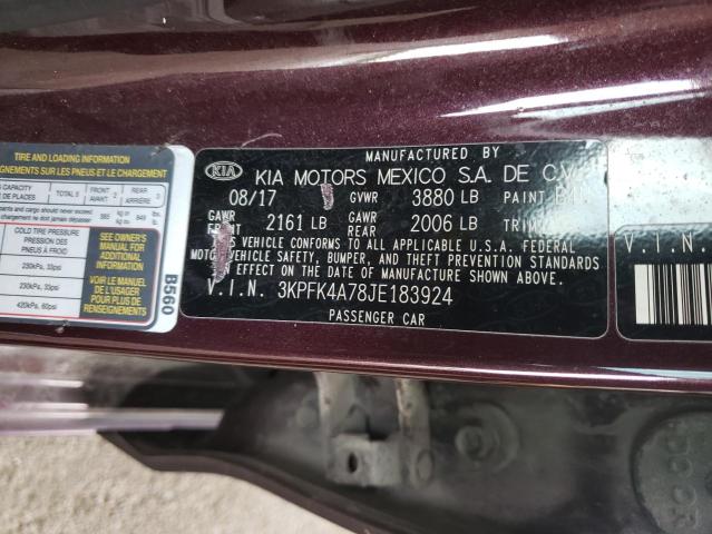 Photo 10 from auction – 2018 KIA FORTE LX with VIN 3KPFK4A78JE183924