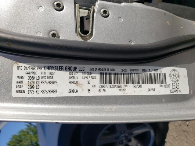Photo 10 from auction – 2012 DODGE RAM 1500 S with VIN 1C6RD7LT8CS243386