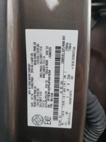 Photo 10 from auction – 2018 FORD F150 SUPER with VIN 1FTEW1EP5JFD61934