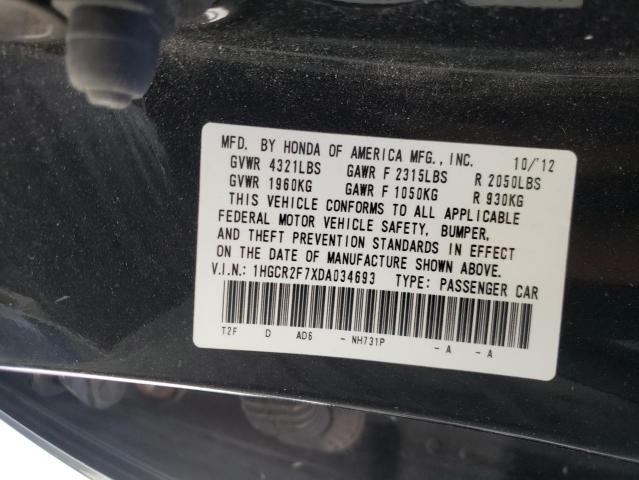 Photo 10 from auction – 2013 HONDA ACCORD EX with VIN 1HGCR2F7XDA034693