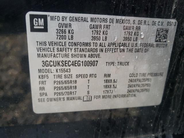 Photo 10 from auction – 2014 CHEVROLET SILVERADO with VIN 3GCUKSEC4EG100907
