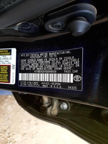 Photo 10 from auction – 2016 TOYOTA AVALON HYB with VIN 4T1BD1EB1GU048456