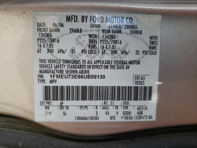 Photo 10 from auction – 2006 FORD EXPLORER with VIN 1FMEU73E66UB59130