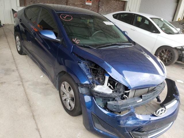 HYUNDAI ELANTRA SE 2016 with VIN 5NPDH4AE8GH738346 - Photo from auction