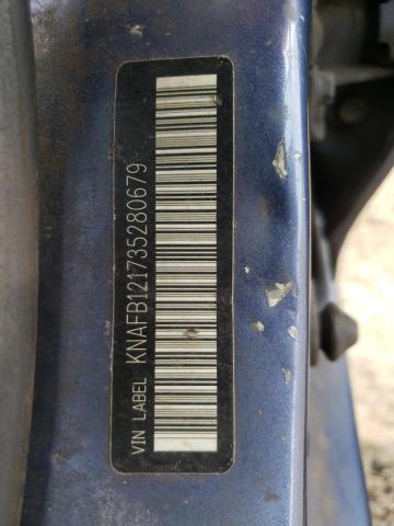 Photo 10 from auction – 2003 KIA SPECTRA with VIN KNAFB121735280679