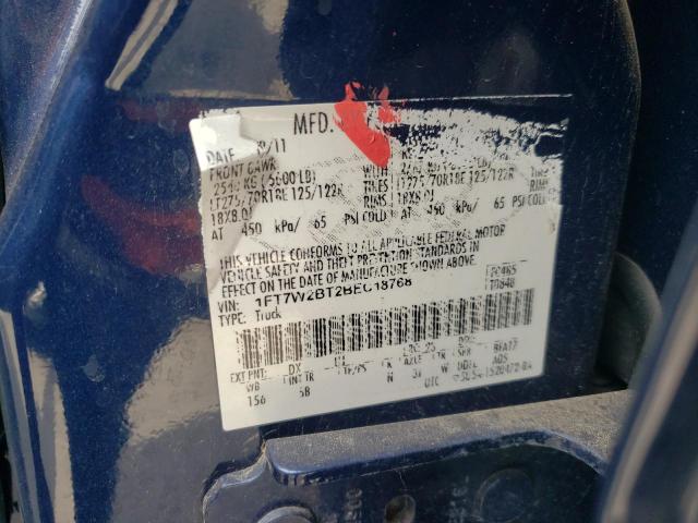 Photo 10 from auction – 2011 FORD F250 SUPER with VIN 1FT7W2BT2BEC18768