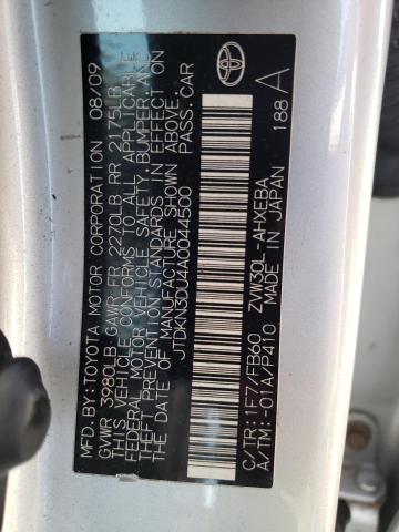 Photo 10 from auction – 2010 TOYOTA PRIUS with VIN JTDKN3DU4A0044500