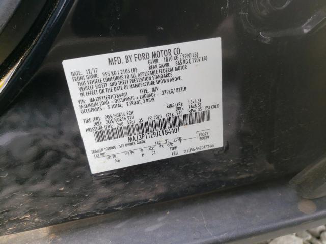 Photo 10 from auction – 2018 FORD ECOSPORT S with VIN MAJ3P1TE9JC184401