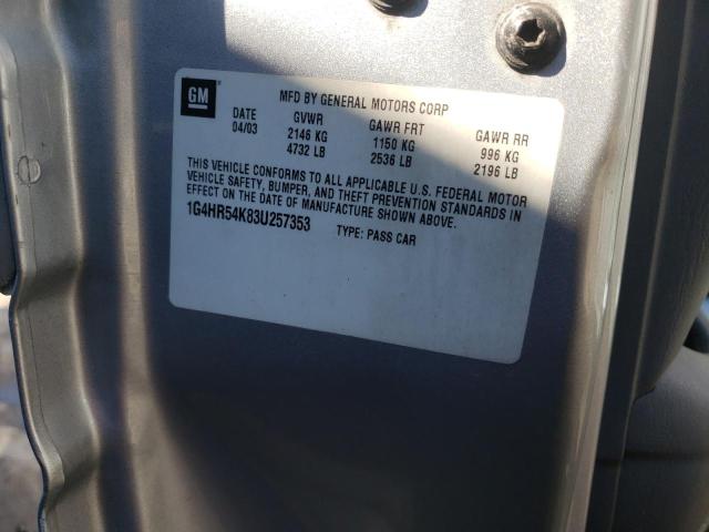 Photo 10 from auction – 2003 BUICK LESABRE LI with VIN 1G4HR54K83U257353