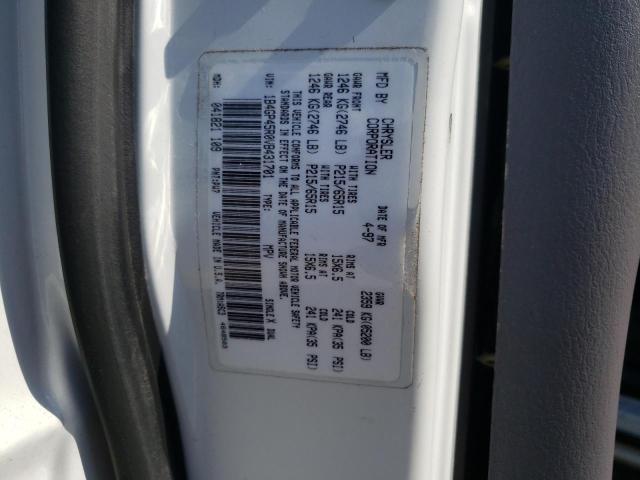 Photo 10 from auction – 1997 DODGE CARAVAN SE with VIN 1B4GP45R0VB431701