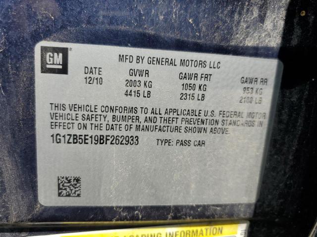 Photo 10 from auction – 2011 CHEVROLET MALIBU LS with VIN 1G1ZB5E19BF262933