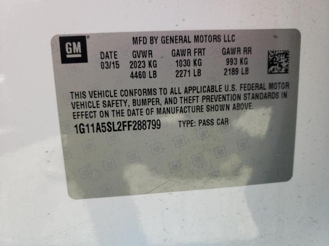 Foto 10 de la subasta – 2015 CHEVROLET MALIBU LS con VIN 1G11A5SL2FF288799