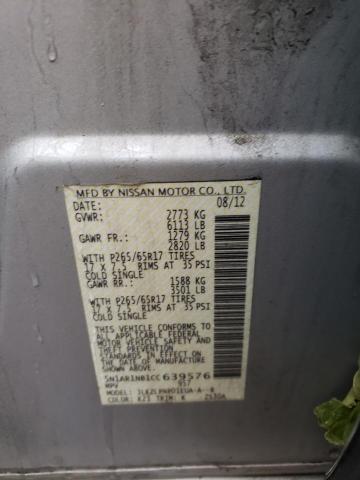 Photo 10 from auction – 2012 NISSAN PATHFINDER with VIN 5N1AR1NB1CC639576
