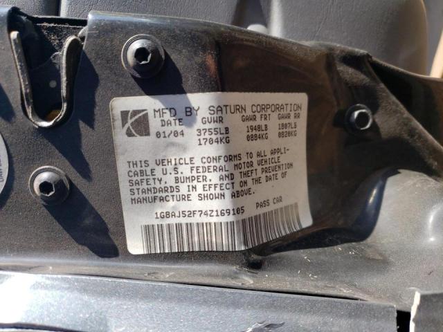 Photo 10 from auction – 2004 SATURN ION LEVEL with VIN 1G8AJ52F74Z169105