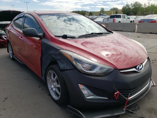 HYUNDAI ELANTRA SE 2014 with VIN KMHDH4AEXEU178537 - Photo from auction