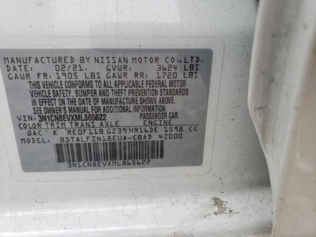 صورة رقم 10 من المزاد - 2021 NISSAN VERSA SV مع VIN 3N1CN8EVXML865622