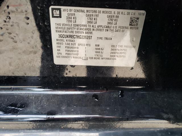 Photo 10 from auction – 2017 CHEVROLET SILVERADO with VIN 3GCUKREC7HG226207