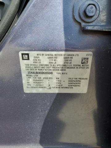 Photo 10 from auction – 2013 CHEVROLET EQUINOX LS with VIN 2GNALBEK6D6265849