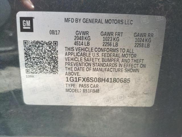 Photo 10 from auction – 2017 CHEVROLET BOLT EV PR with VIN 1G1FX6S08H4180685
