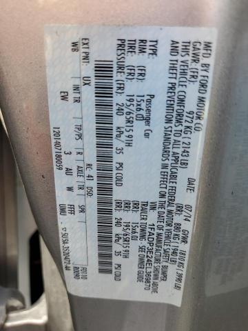 Photo 10 from auction – 2014 FORD FOCUS S with VIN 1FADP3E24EL369870