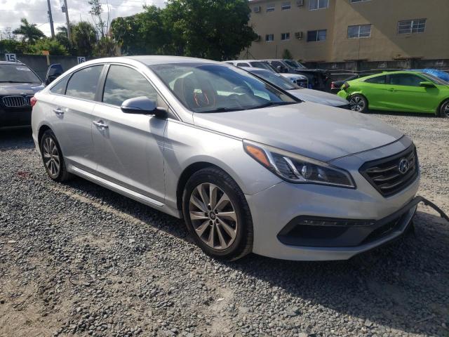 HYUNDAI SONATA SPO 2015 with VIN 5NPE34AF4FH073424 - Photo from auction