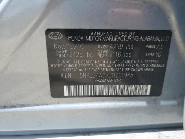 Photo 10 from auction – 2011 HYUNDAI SONATA GLS with VIN 5NPEB4AC7BH201948