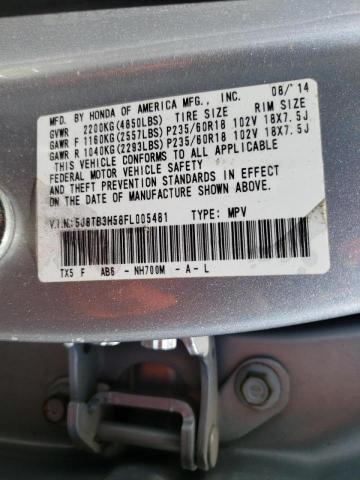 Photo 10 from auction – 2015 ACURA RDX TECHNO with VIN 5J8TB3H58FL005481