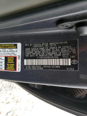 Photo 10 from auction – 2011 TOYOTA CAMRY BASE with VIN 4T1BF3EK4BU191304