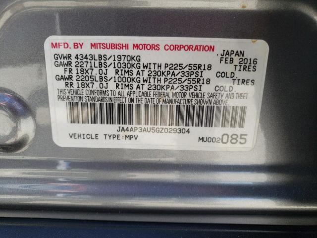 Photo 10 from auction – 2016 MITSUBISHI OUTLANDER with VIN JA4AP3AU5GZ029304