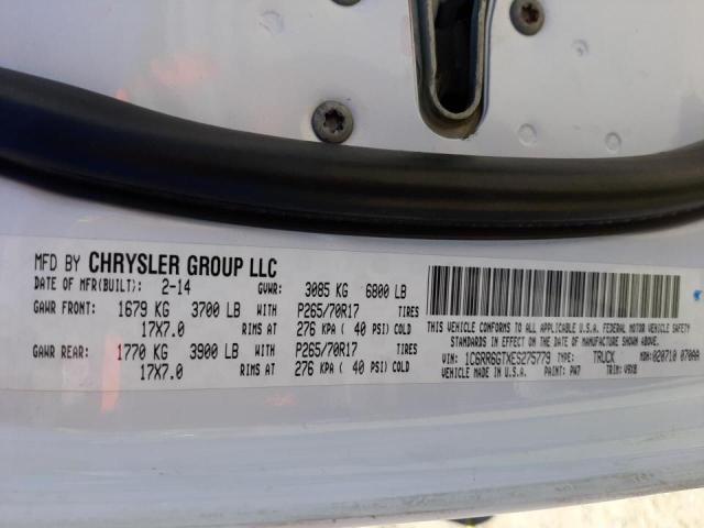 Photo 10 from auction – 2014 RAM 1500 SLT with VIN 1C6RR6GTXES275779
