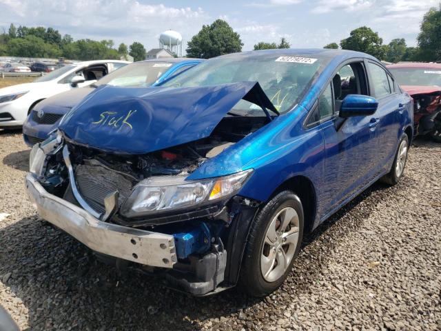 Photo 2 from auction – 2014 HONDA CIVIC LX with VIN 19XFB2F57EE209592