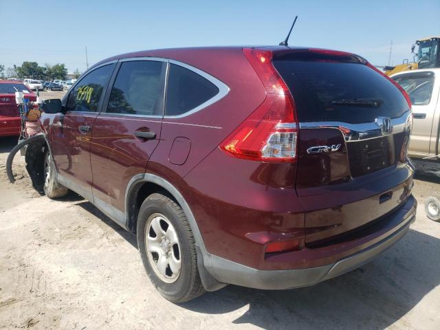 Photo 3 from auction – 2015 HONDA CR-V LX with VIN 2HKRM3H33FH548291