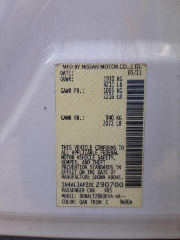Photo 10 from auction – 2013 NISSAN ALTIMA 2.5 with VIN 1N4AL3AP2DC290700