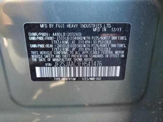 Photo 10 from auction – 2014 SUBARU FORESTER 2 with VIN JF2SJAAC3EH541476