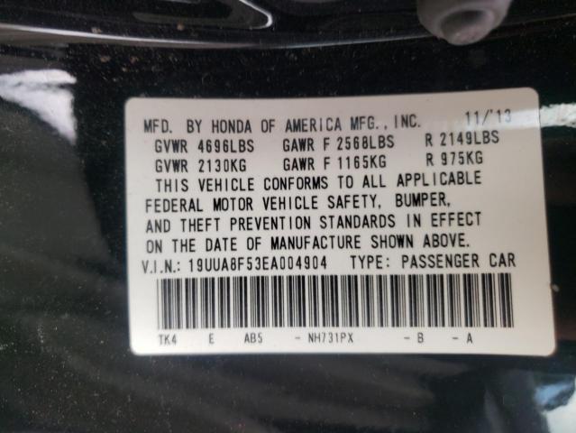 Photo 10 from auction – 2014 ACURA TL TECH with VIN 19UUA8F53EA004904