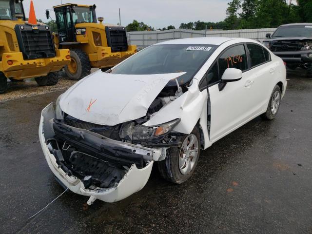 Photo 2 from auction – 2013 HONDA CIVIC LX with VIN 19XFB2F56DE040843
