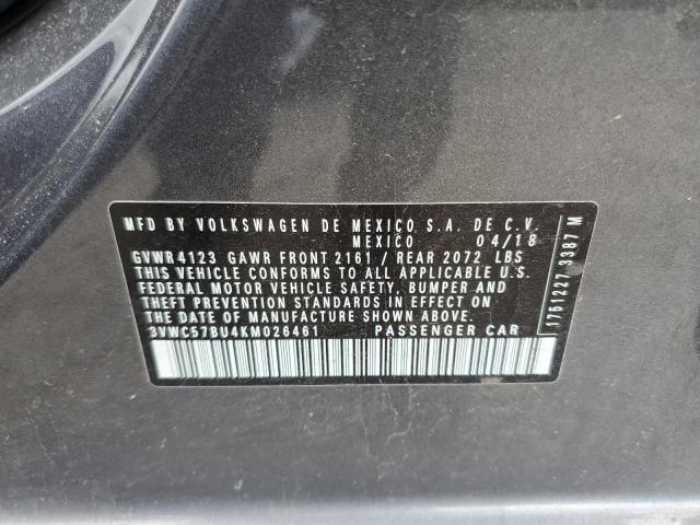Photo 10 from auction – 2019 VOLKSWAGEN JETTA S with VIN 3VWC57BU4KM026461