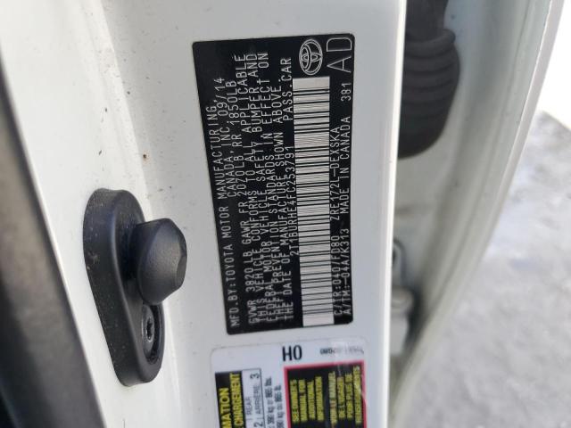 Photo 10 from auction – 2015 TOYOTA COROLLA L with VIN 2T1BURHE4FC253791