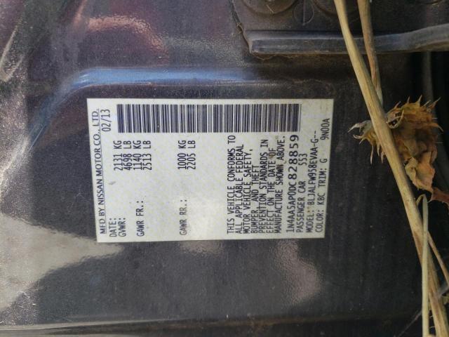 Photo 10 from auction – 2013 NISSAN MAXIMA S with VIN 1N4AA5AP0DC828859