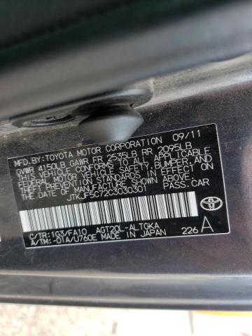 Photo 10 from auction – 2012 TOYOTA SCION TC with VIN JTKJF5C72C3030301