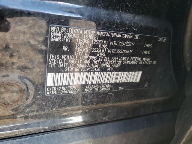 Photo 10 from auction – 2020 TOYOTA RAV4 LE with VIN 2T3F1RFV6LW135420