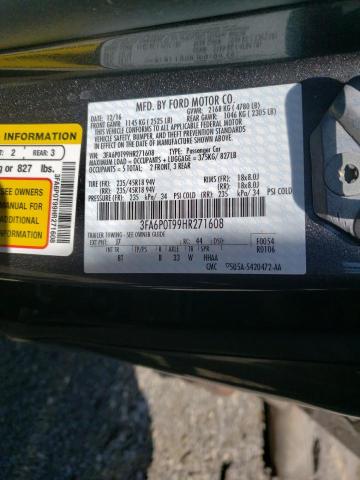 Photo 10 from auction – 2017 FORD FUSION SE with VIN 3FA6P0T99HR271608